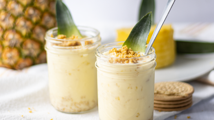 Pineapple jar dessert